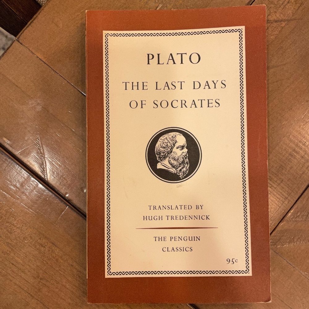 Book: PLATO The Last Days of Socrates. Translated by Hugh Tredennick